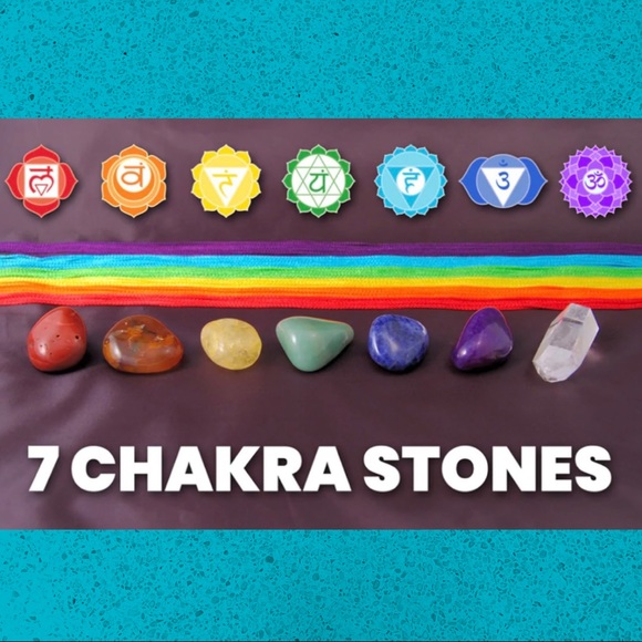 7 chakras faceted beads & round black lava stone beaded stretchy bracelet NEW - Picture 7 of 9